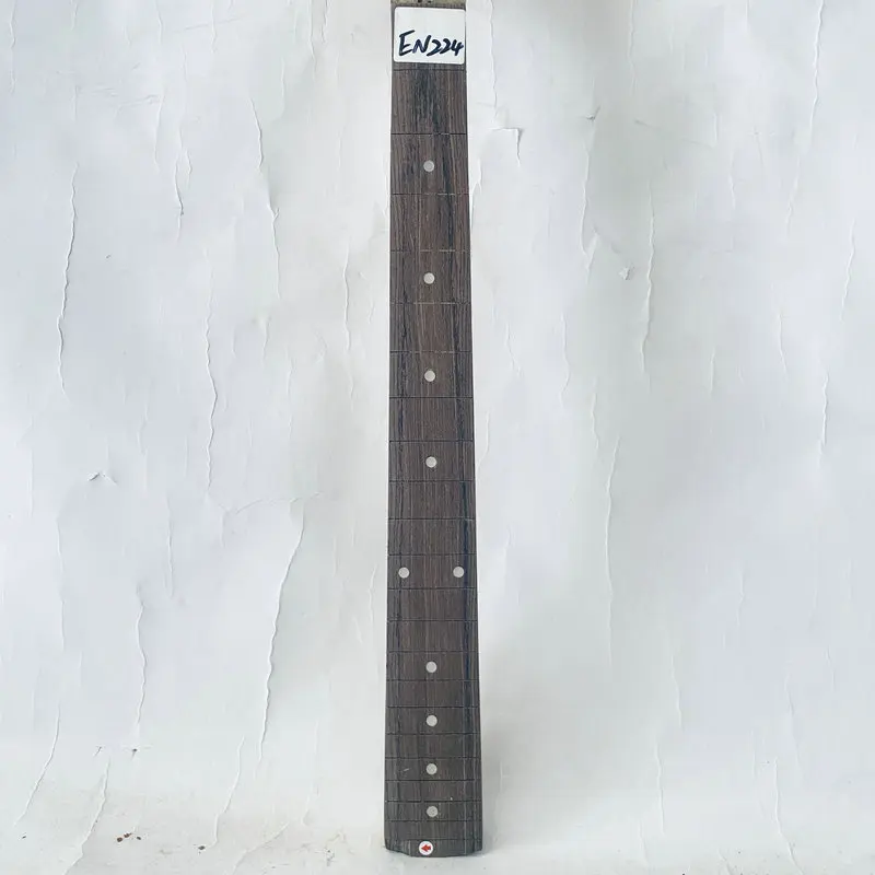 EN224   Unfinished  Uncut Headstock Electric Guitar Neck No Frets No Paints Maple+Rosewood 22 Frets DIY Replace Parts