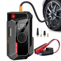 12v battery jumper car starter booster 5 in 1 jump starter vaccum blower inflator jump starter with air compressor 6000
