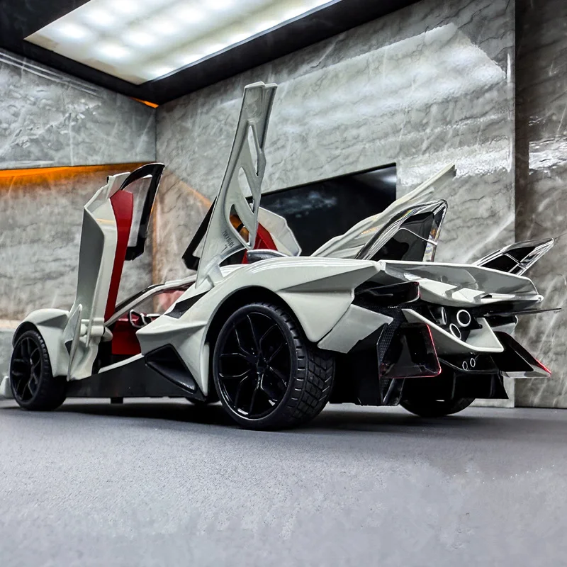 

1:18 Apollo Project EVO Alloy Concept Sports Car Model Diecasts Metal Track Racing Car Vehicles Model Sound Light Kids Toys Gift