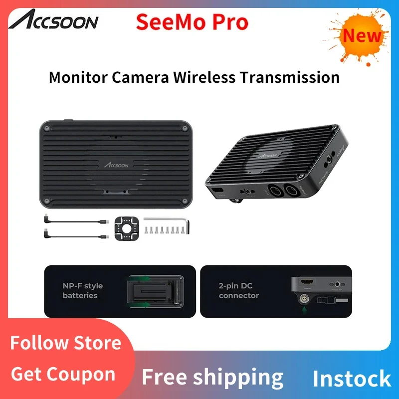 Accoon-Adaptador SeeMo Pro, 1080P HD, Monitor, Câmera, Transmissão sem fio, iPhone, iPad, Computador, SDI, HDMI para USB C