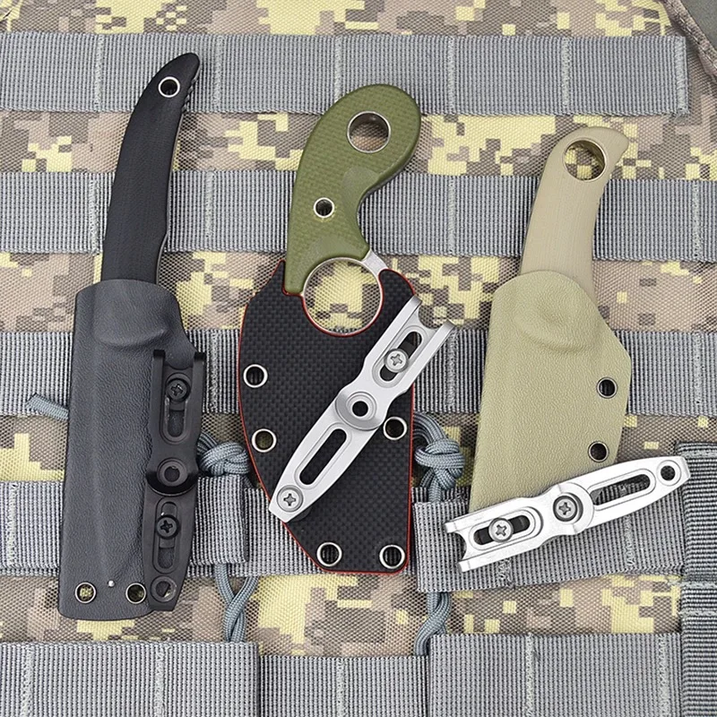 AK4201 Multifunctional Outdoor Knife Clip Waist Clip Cover Knife Back Kydex Holster Scabbard Back Clips Waist Clip Knife Sheath