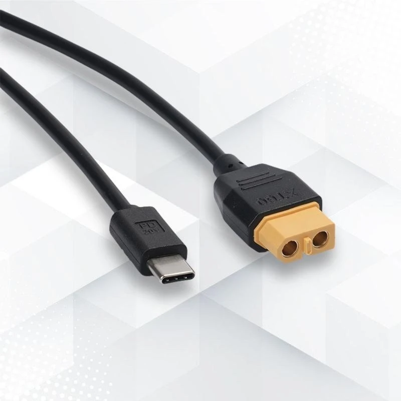 E8BA USB C à XT60 Câble adaptateur féminin 100W rapide pour les les modèles