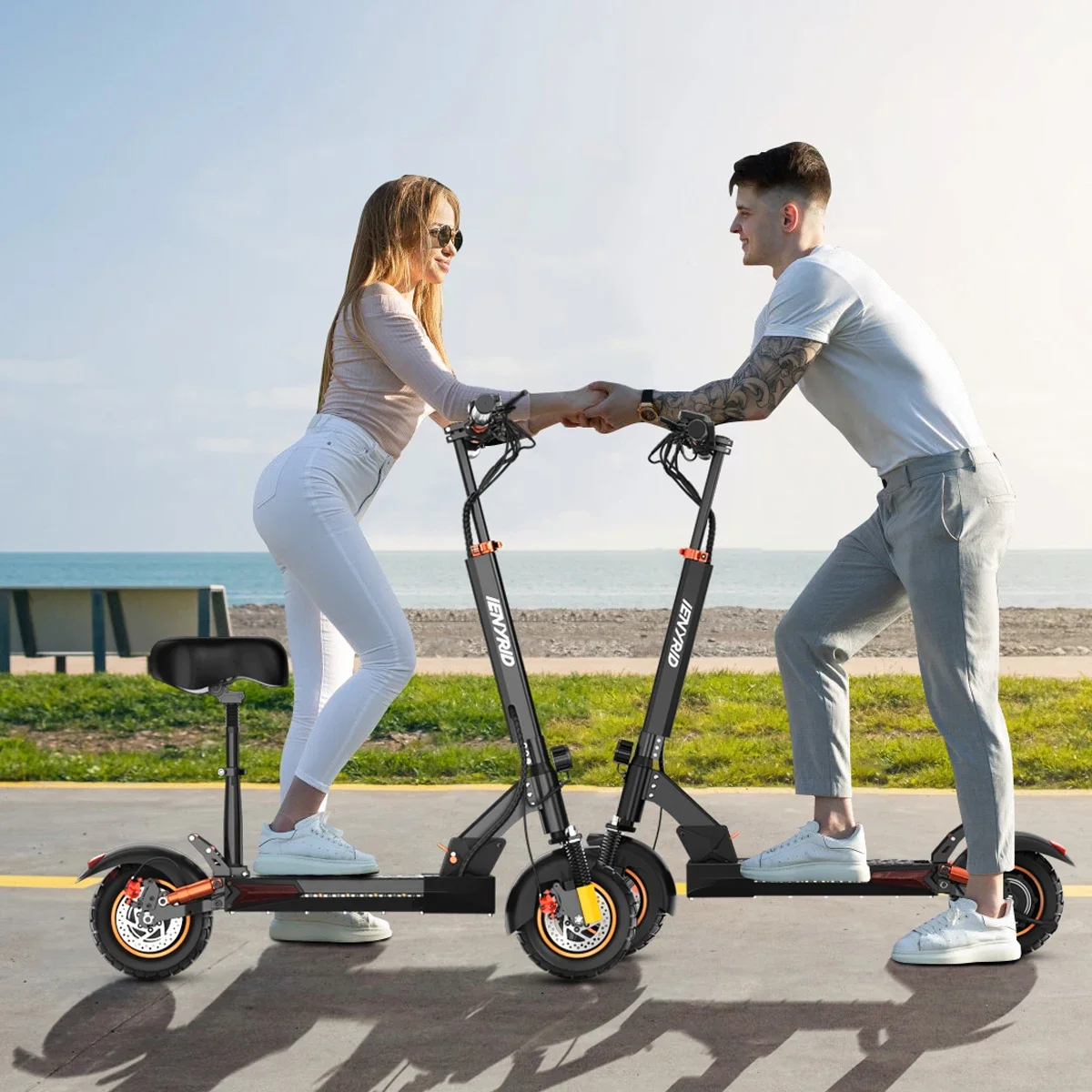 Directly Wholesale iENYRID M4 PRO S+ Max 10 Inch Pneumatic Tires 800W 20Ah Off Road Electric Scooter iENYRID Scooter