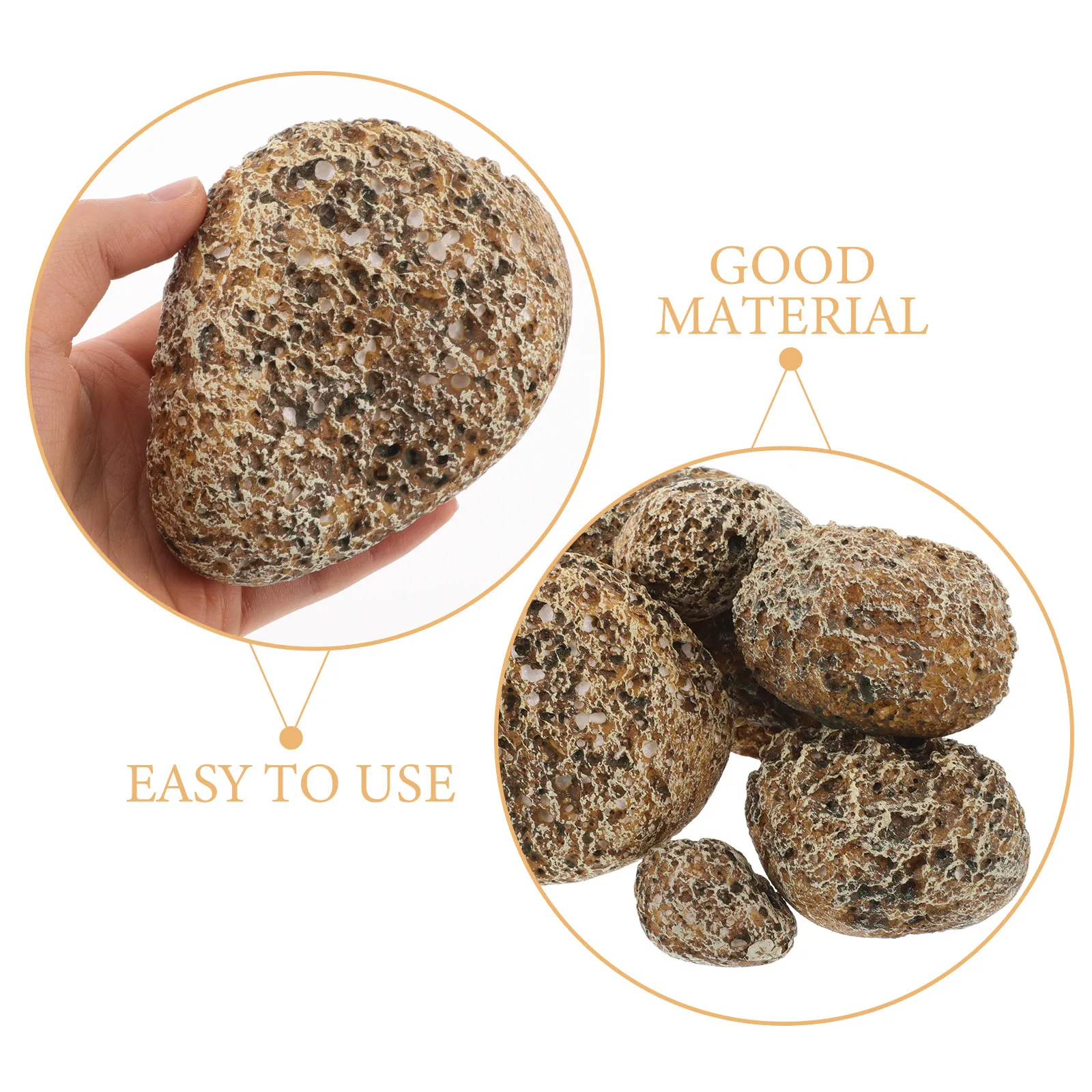 6Pcs Realistic Artificial Ston - Bonsai Rock Garden 评论和价格