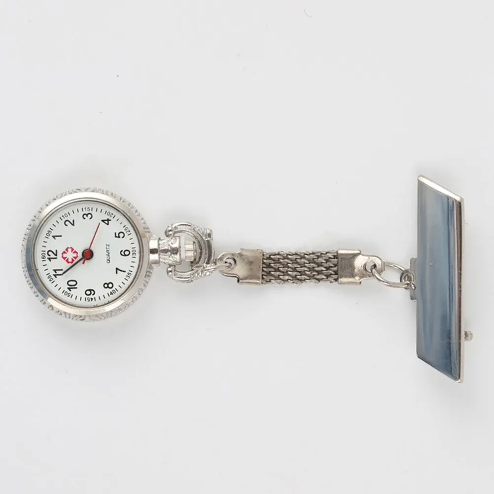 

Creative Exquisite Quartz Watch Medical Watch Classic Pocket Hanging Watch Gift Watch for Nurse Doctor (Silver)