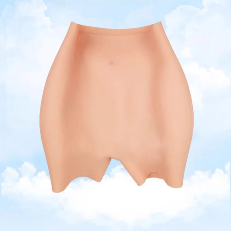 Men's and women's integrated hip-rich hip pants, silicone hip-lifting underwear, natural hip pants, padded ski care