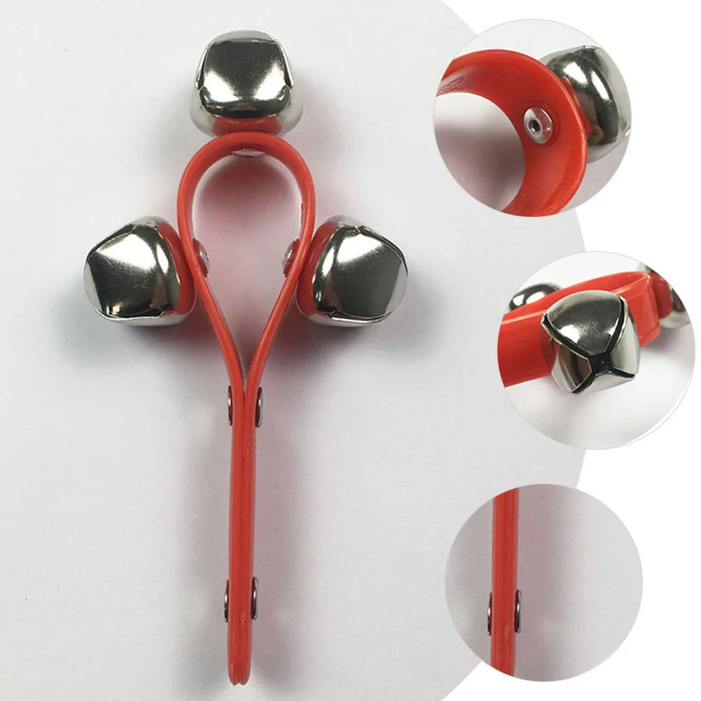 

2 Pcs Hand Ring Bell Musical Instruments Tambourine Plastic for Handbell