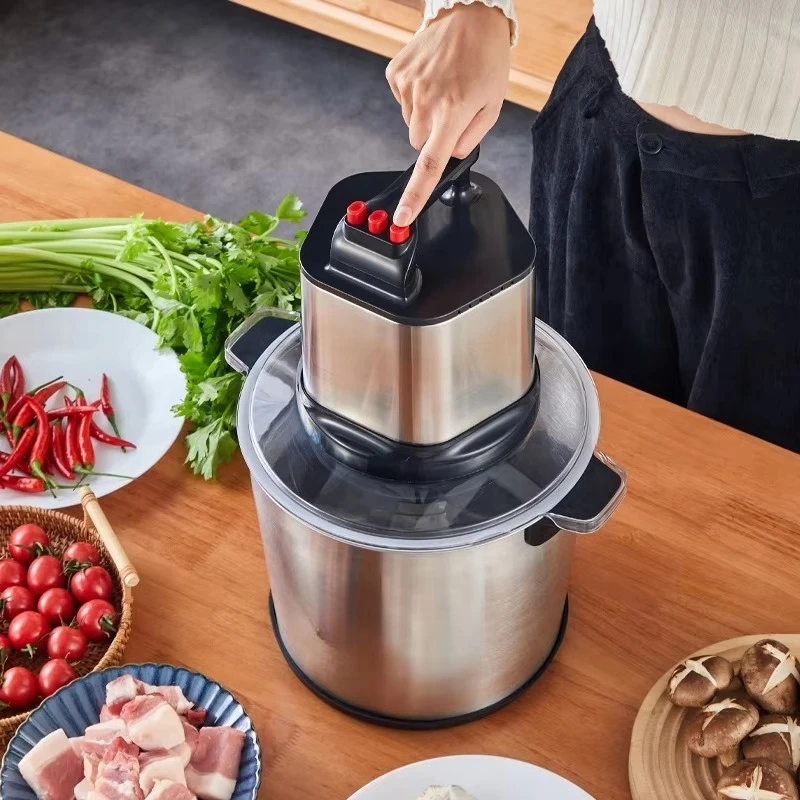 

1500W pure copper motor stainless steel meat grinder mixer electric 12L household outdoor meat grinder
