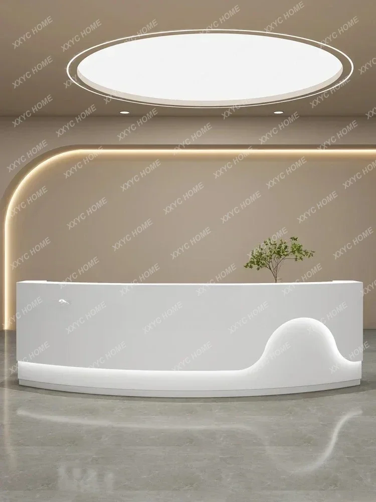 

A Simple Arc Paint Clothing Shop Bar Cashier Wedding Shop Reception Desk
