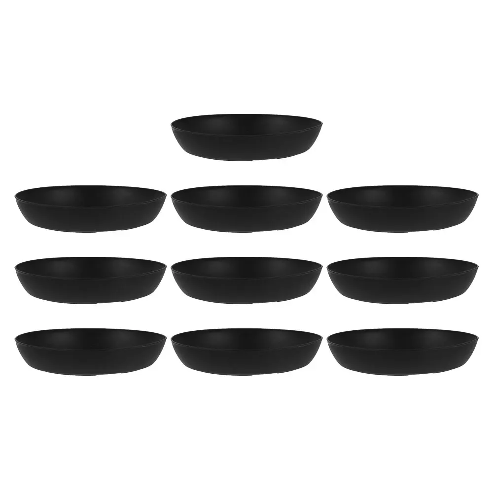 

10Pcs Plastic Planter Saucers for Indoor Plants Round Drip Trays Water Resistant Base Flowerpot Holder Garden Decoration
