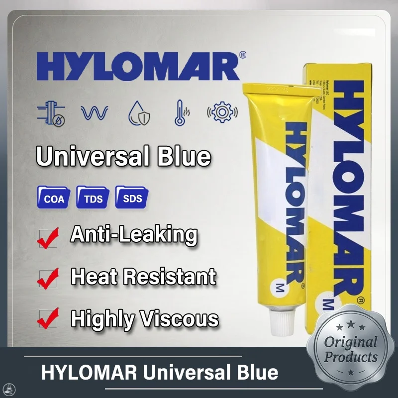 HYLOMAR Universal Blue Polyurethane Gasket Sealant Non Curing High Temperature Leakproof Automotive Engine Pipe Gearbox 100g