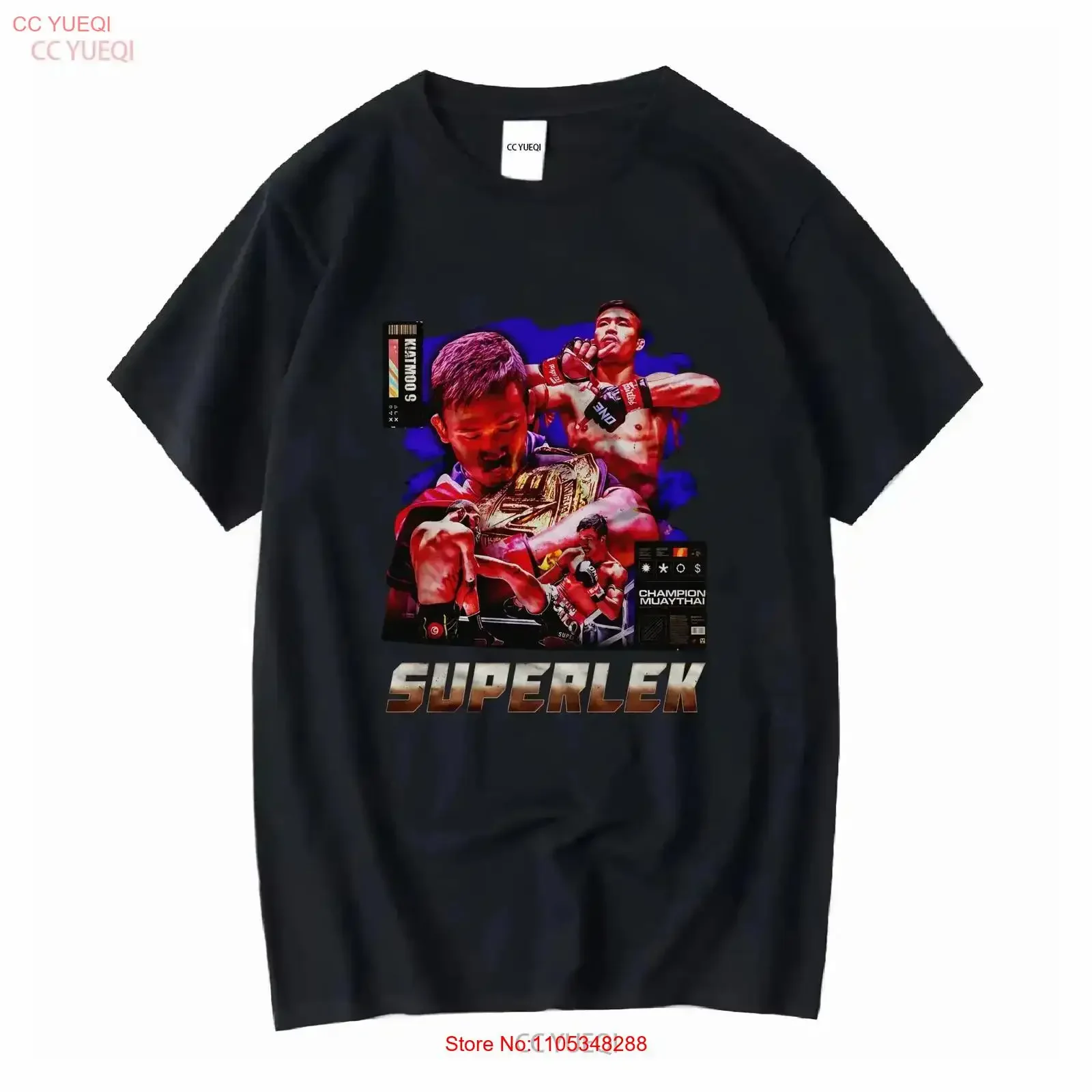 Camiseta Superlek Muay Thai de Estilo Retro, Vintage, Lavada, Versátil, Moda Urbana, Transpirable, Gráfica, para Hombre, Suave y Elegante