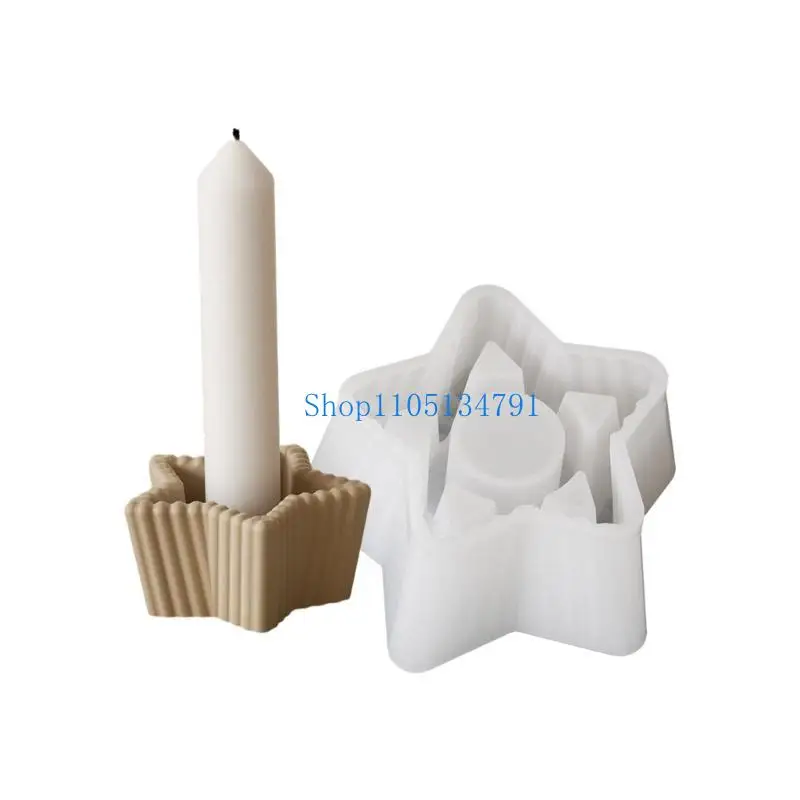 قوالب حامل شموع سيليكون متينة بطول 98 كم، قوالب سيليكون ممتازة مثالية لصناعة زينة حاملات الشموع المزخرفة