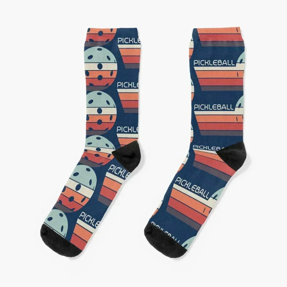 

Pickleball Vintage Distressed Retro Player Socks moving stockings tennis Children's aesthetic Man Socks Women's