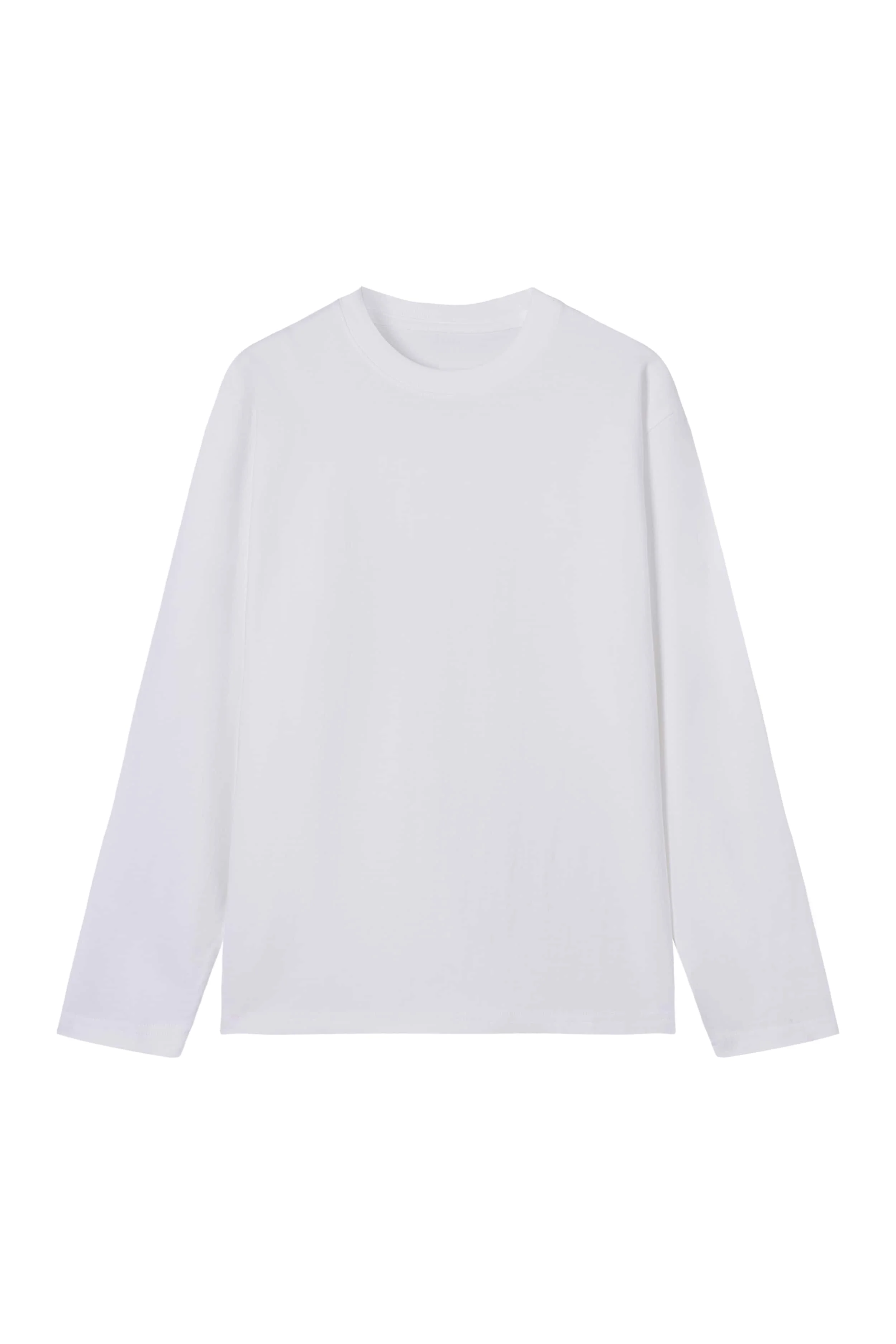 New men’s and women’s T-shirts, basic long-sleeve white T-shirt with a high-end relaxed feel print, casual short-sleeve couple T