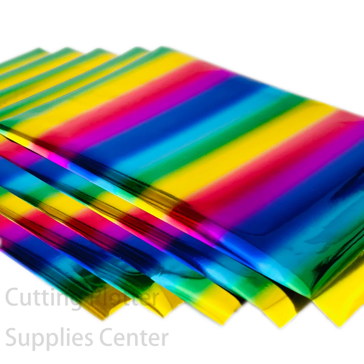 50pcs Foil Transfer Sheet for Cricut Silhouette 105mm*160mm (No Need to Heat) 7 colors