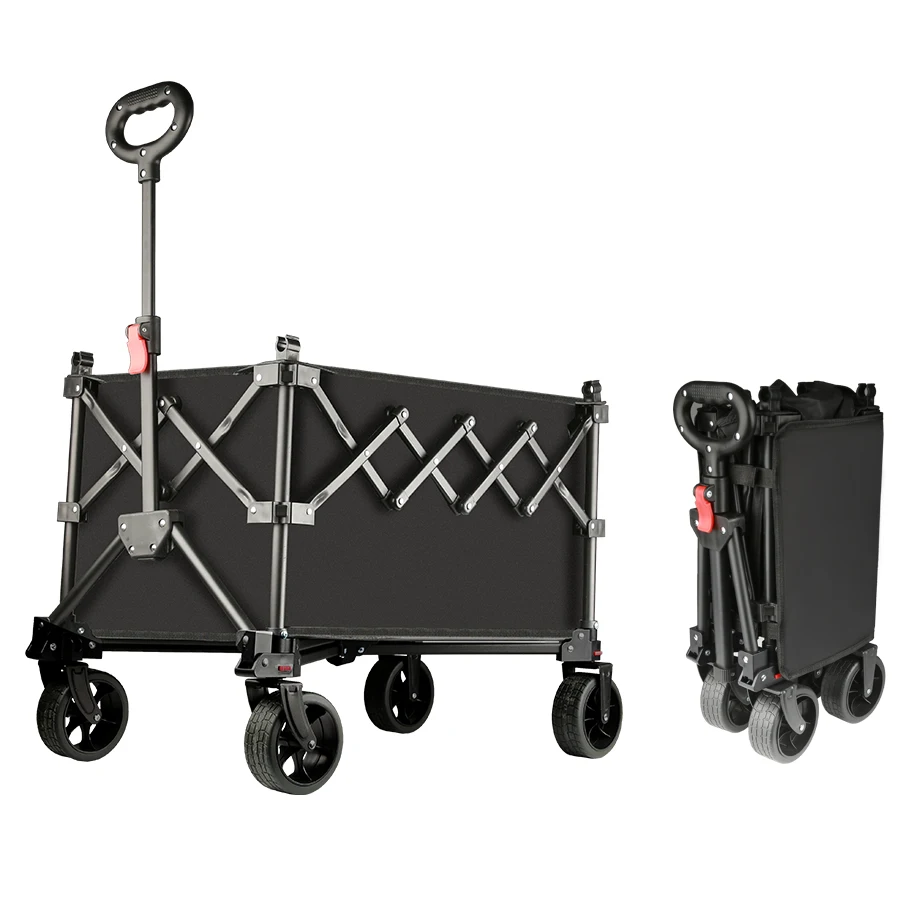 

Складная тележка-вагонетка большой вместимости для тяжелых условий эксплуатации, уличная, для кемпинга, портативная, для пикника, пляжная, складная