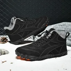 

2025 NEW Men Snow BareFoot Casual Shoes New Winter Booties Outdoor Work Shoes Ladies Warm Fur Men Ankle Shoes Male Snow Boots
