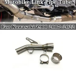 Środkowa rura wydechowa motocykla dla Kawasaki Z900 2017-2022 zmodyfikowana Escape Moto Motobike rura łącząca rura podłącz oryginalny tłumik