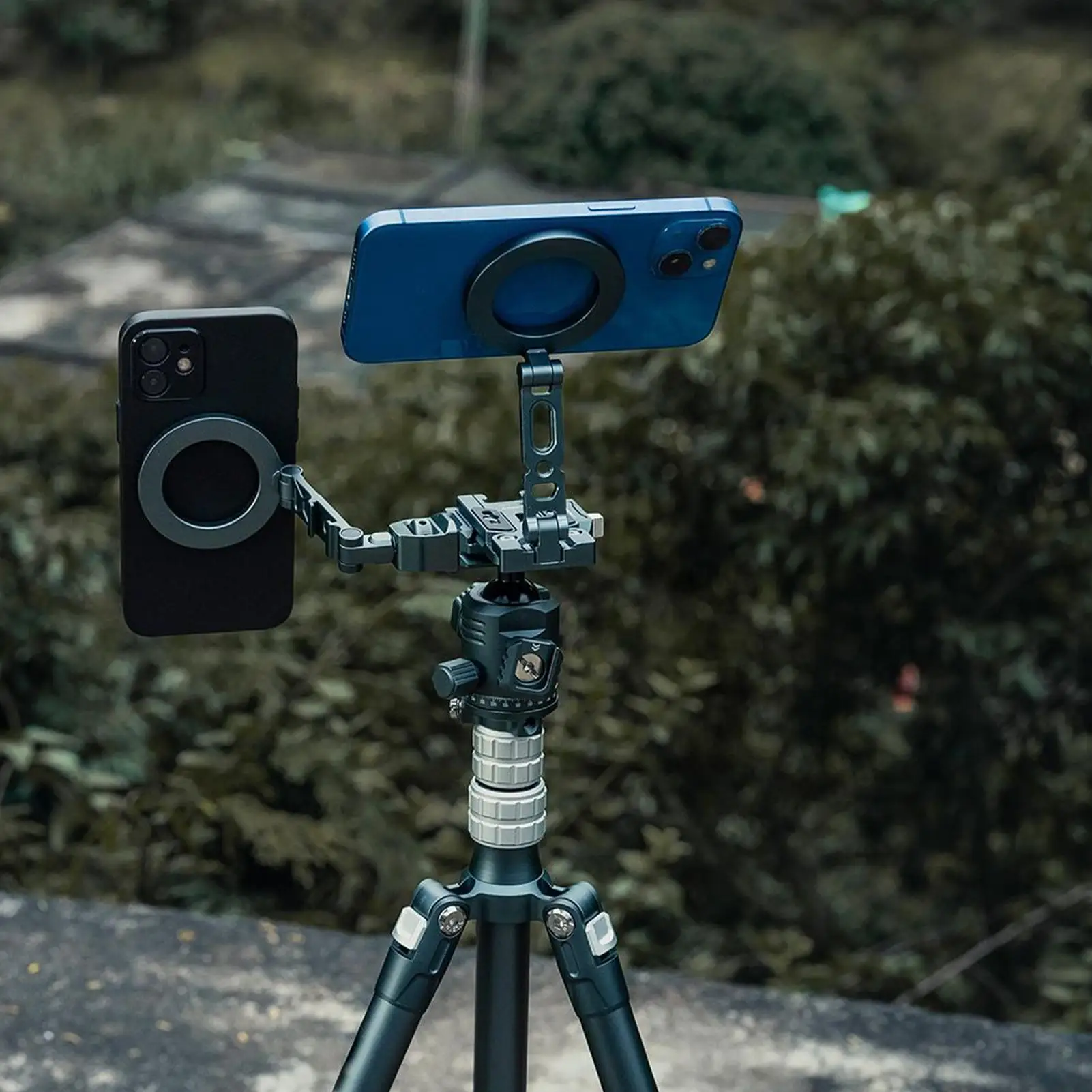 

Magnetic Phone Stand For Desk Foldable Cell Phone Holder For Desk 360 Degree Rotation Cellphone Bracket For Adventure Outdoor