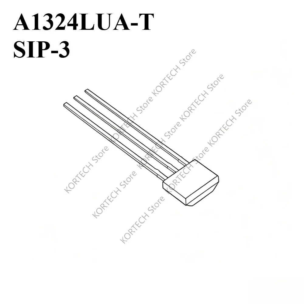 10PCS/Lot  Original brand new  A1324LUA-T SIP-3 A1324LUA A1324 324 SIP3   Silkscreen 324 Low noise linear Hall sensor