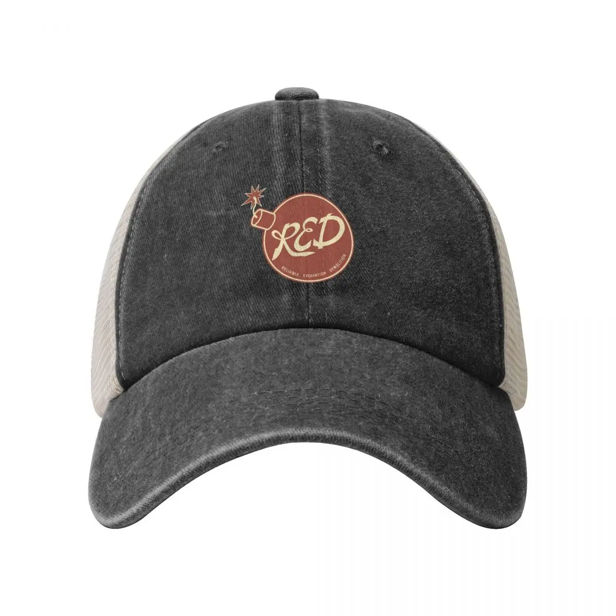 Team Fortress 2 - R.E.D Team Logo Cowboy Mesh Baseball Cap party Hat Snap Back Hat Women's Beach Outlet 2024 Men's