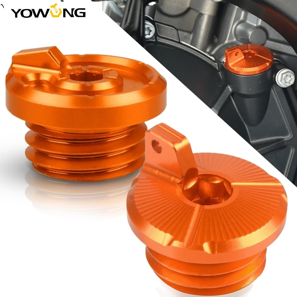 

CNC Engine Oil Filter Cup Plug Cover For 790 690 duke L Adventure /R 1290 Super Duke GT R 701 Svartpilen 990 SMR SMT Supermoto