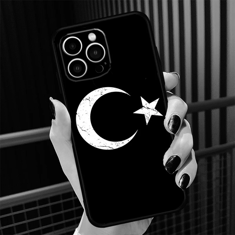 Turkey Turkish Flag Case For iPhone 16 15 14 11 Pro Max 12 13 Mini X XS Max XR Plus Silicone Cover Coque