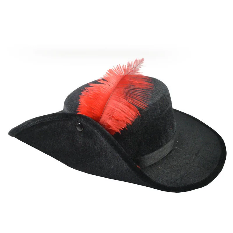 Trendy Wide Brim Gentleman Fedoras Hats Feather Decor Topper Hat Vintage Fedoras Hats Flat Top Elegant Jazz Hat Stage Performanc 5