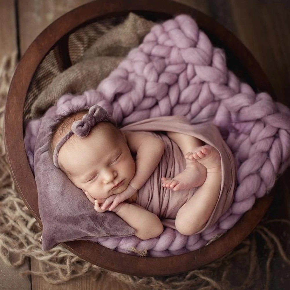 Newborn  Photography Props Baby Girl Headband Newborn Pillow Cushion Photography Accessories