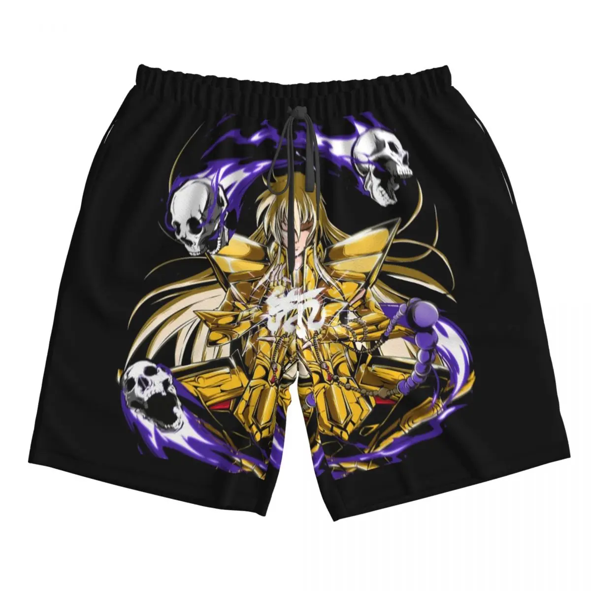 Knights Of The Zodiac Saint Seiya Trunks Beach Board Shorts Casual Quick Dry Swim Summer Men Pants