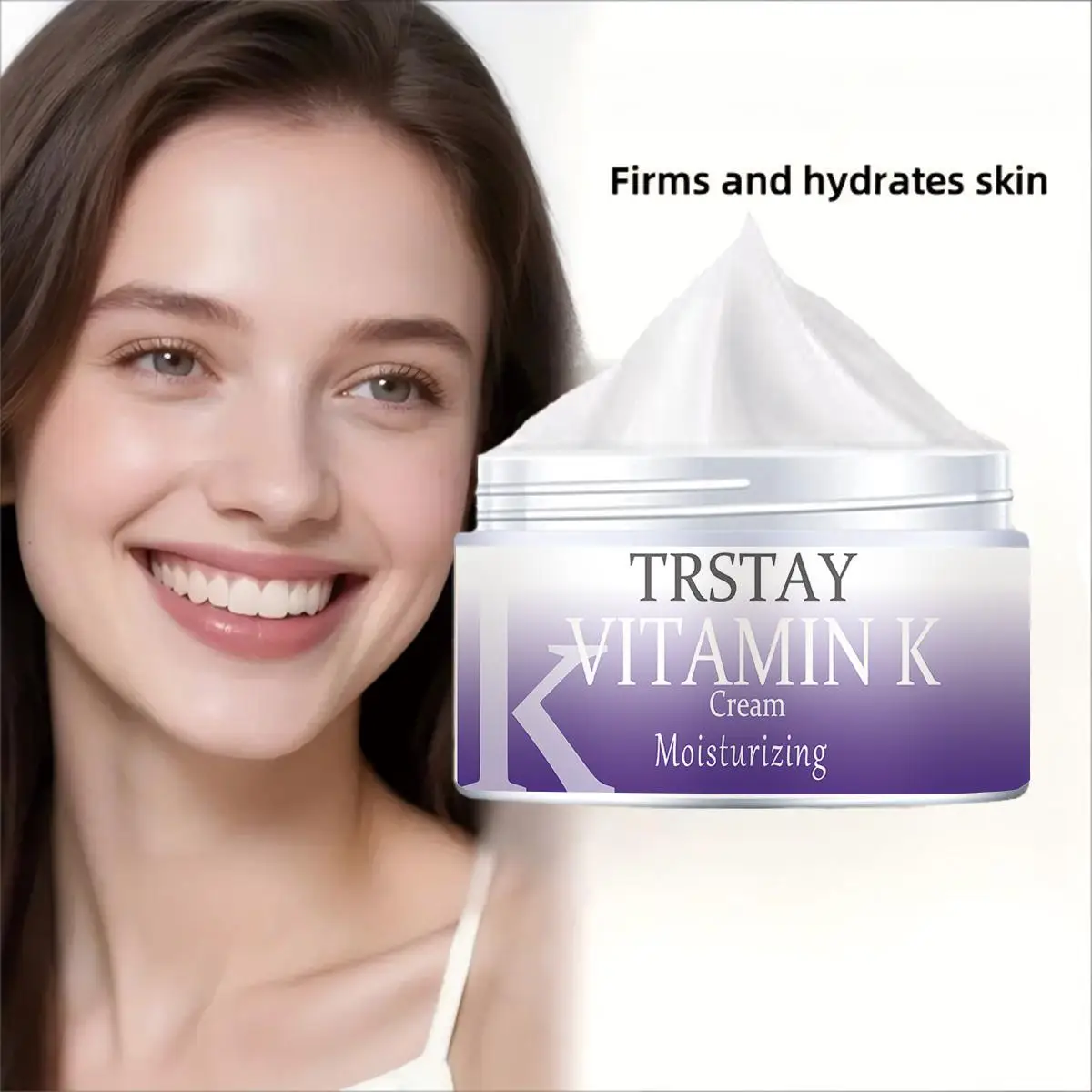 Moisturizing face cream keeps skin tight and smooth, suitable for all skin types.