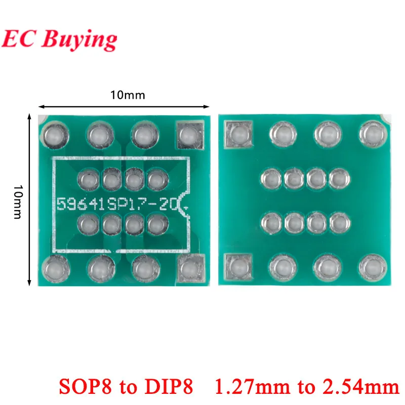 100-шт-2-шт-sop8-turn-dip8-smd-to-dip-ic-адаптер-гнездо-преобразователя-пластина-переходная-плата-с-шагом-127-мм-до-254-мм