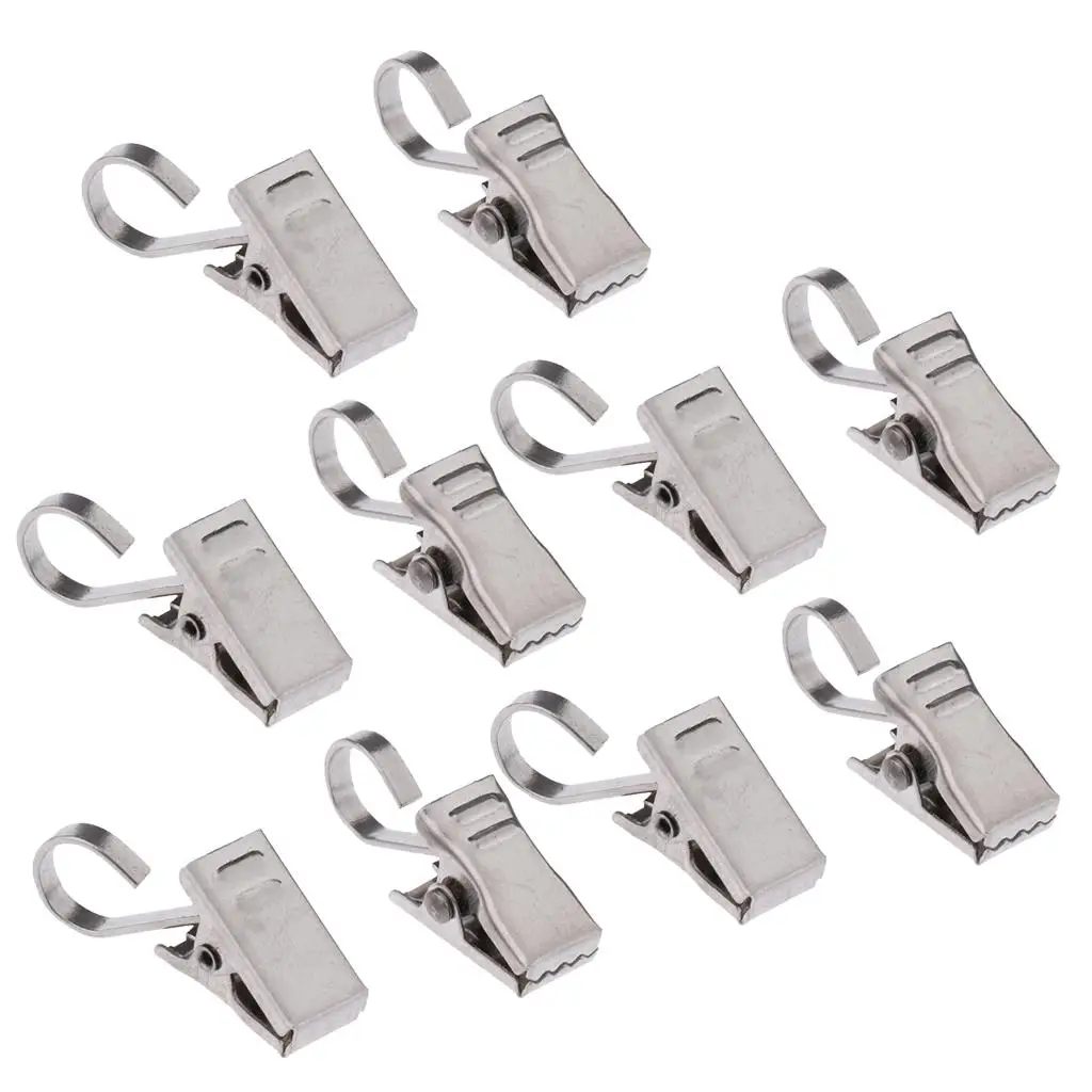 5-6pack 10Pcs Heavy Duty Curtain Clips with Hook Roman Clip Sp Clamp