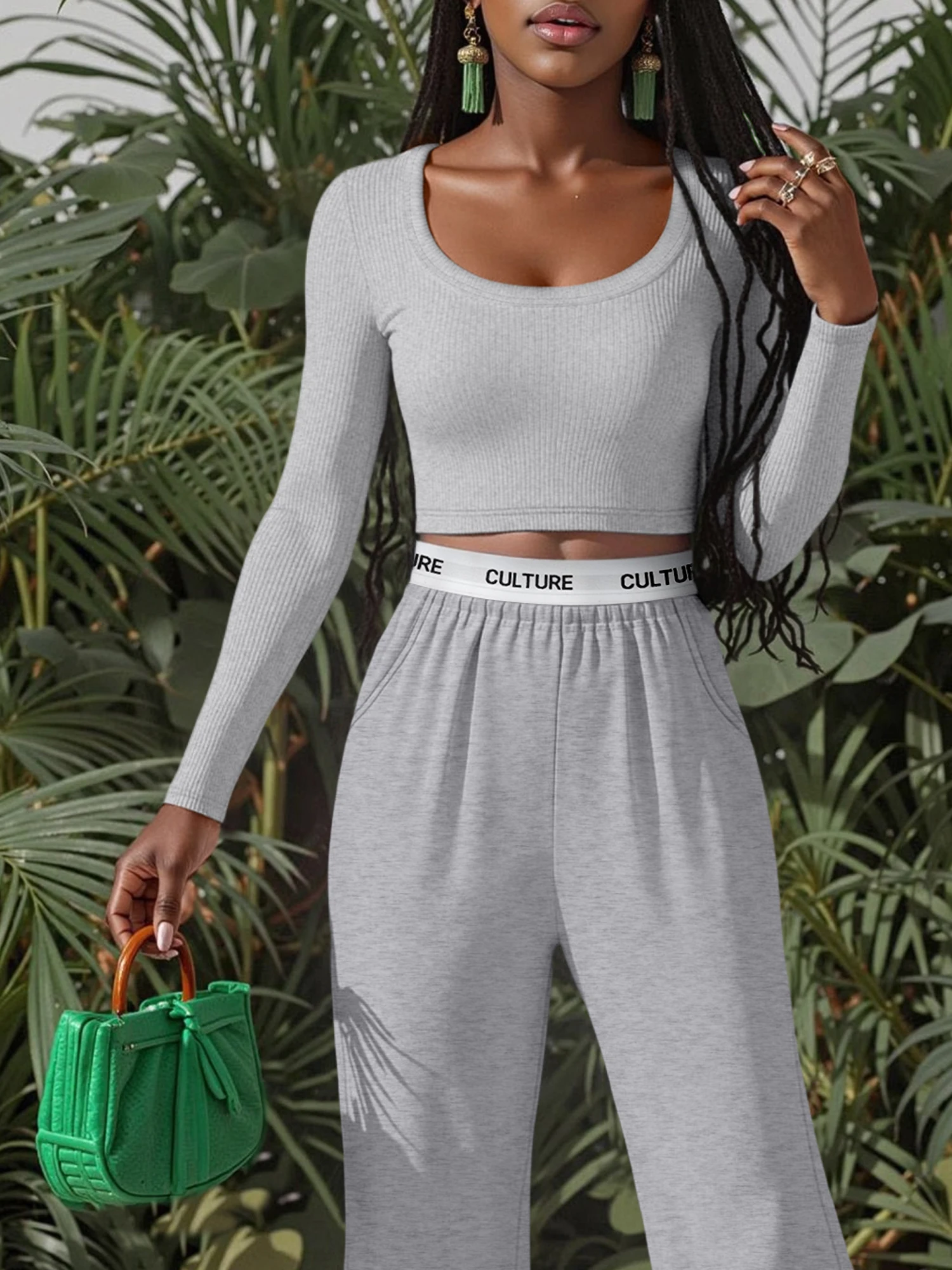 Fitness & Nutrition Lab - Soft Knit Active Crop Top, Wide