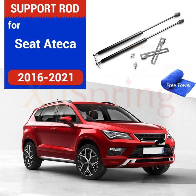 For SEAT Ateca 2016 2017 2018 2019 2020 2021 2022 Refit Hood Gas Spring Shock Absorber Strut Bars Support Rod Car-styling