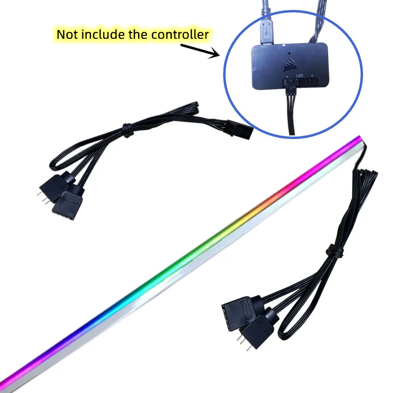 

Addressable RGB PC Diffused LED Strip For Aura SYNC,Gigabyte Fusion,MSI Mystic Light Sync Corsair Node Pro,Corsair Commander PRO