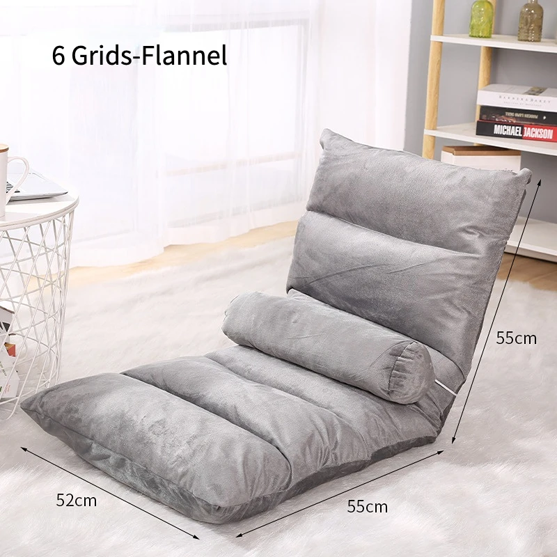 Foldable Lazy Chaise Lounge Sofa Tatami Adjustable Lounge Chair Floor Balcony Bay Window Leisure Long Sofa Bed Back Chair