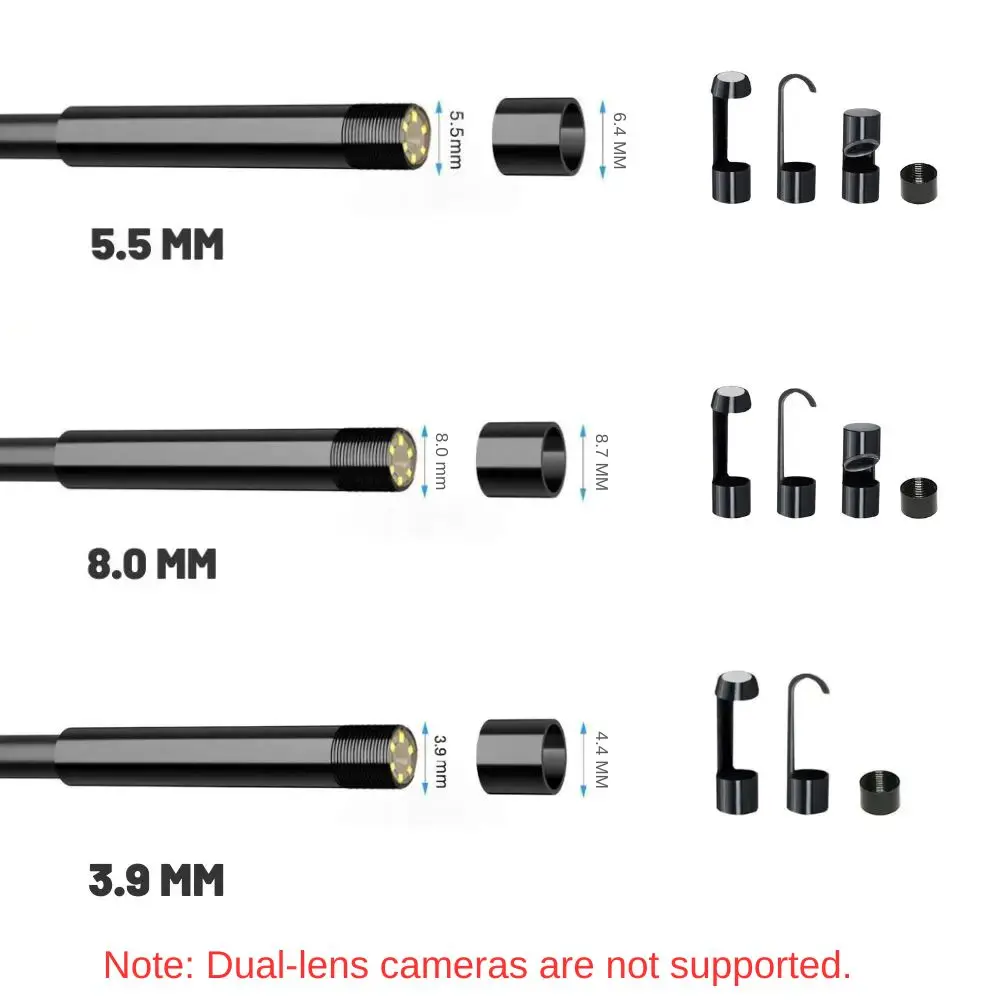 Set di tappi protettivi per specchietto retrovisore laterale con magnete a gancio per accessori per periscopio per fotocamera endoscopio con