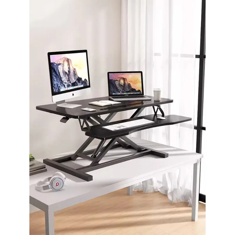 

DHP standing computer lifting table heightening frame monitor mobile folding notebook desktop office table