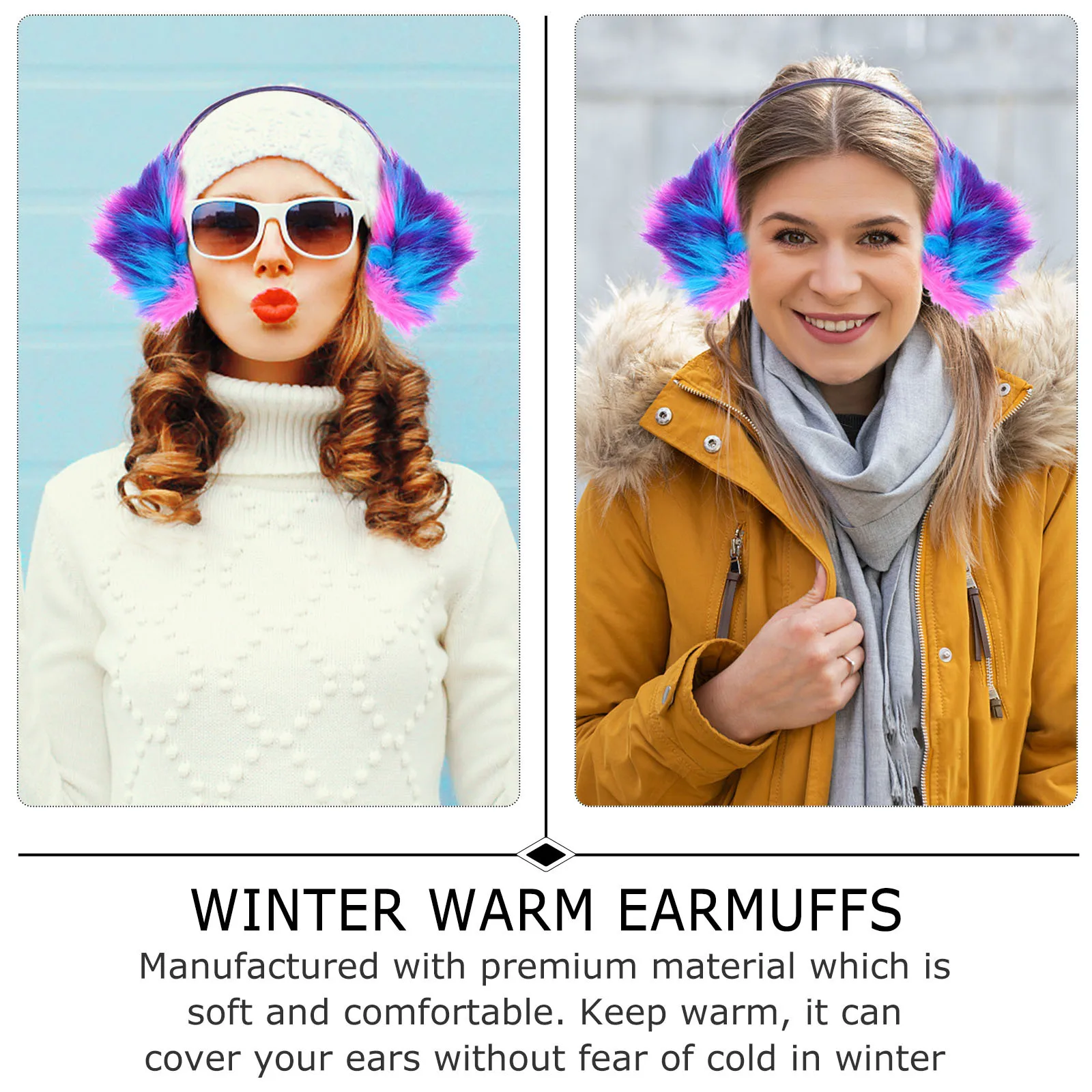 1 قطعة يفشل الشتاء يغطي يندبروف حماية الأذن قبعات للنساء أغطية الرأس مريحة جميلة الأذن تنوعا-ارتداء إفشل #3