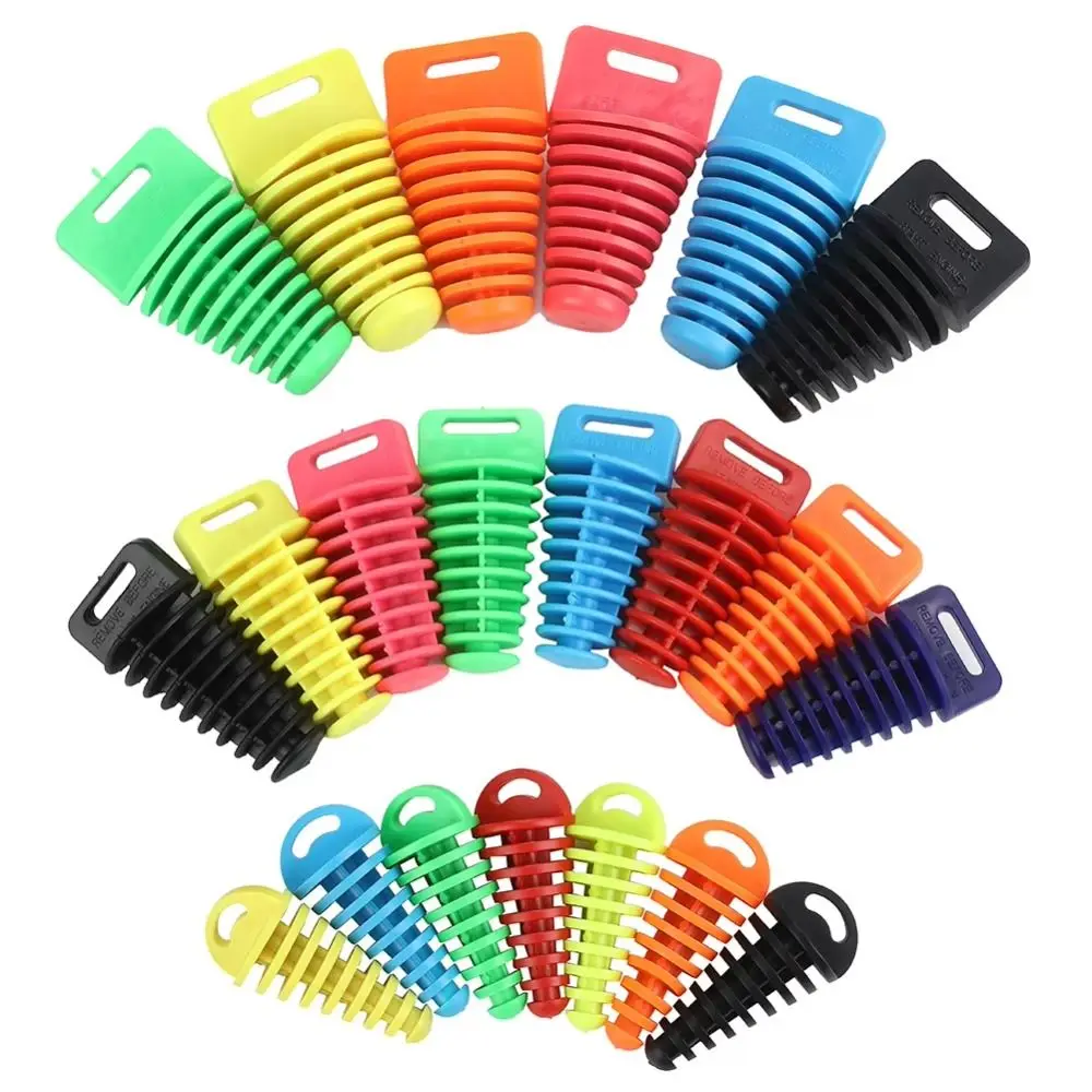

15-62mm Motorcycle Exhaust Pipe Plug Dust-proof Water Proof Tailpipe Rubber Air Bleeder Plug PVC Universal