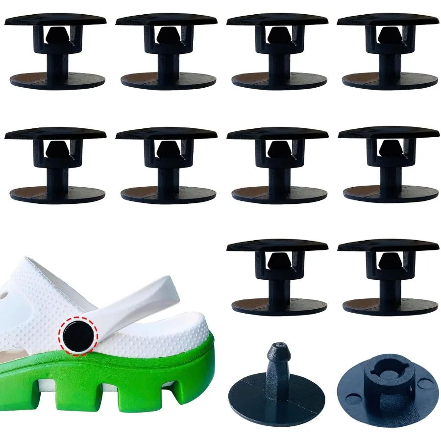 

10 комплектов сменных заклепок для пляжной обуви, сменные кнопки Sp для сабо с отверстиями, заклепки для обуви из ЭВА, запасные части для C