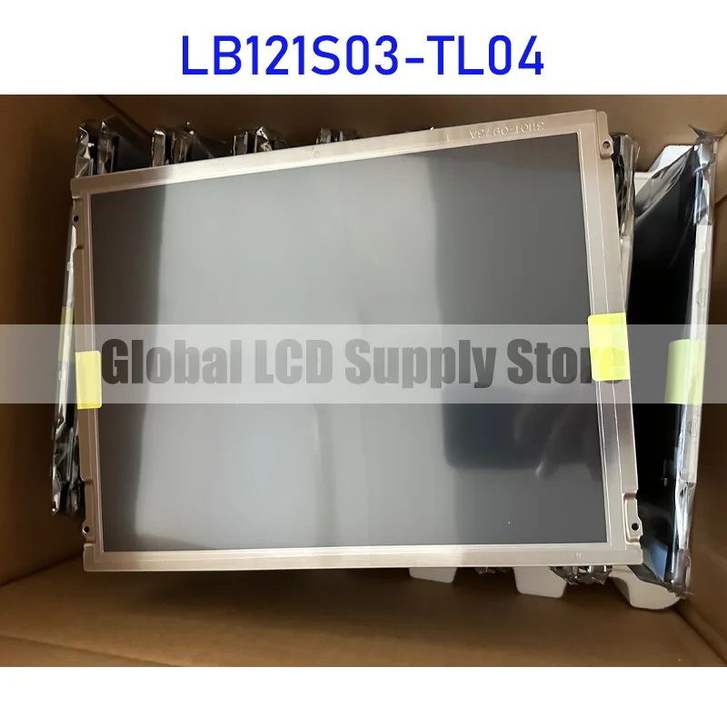 Industrial LCD Display Screen Panel, original para LG, 30 pinos conector, novo, 100% testado, LB121S03-TL04, 12,1 polegadas