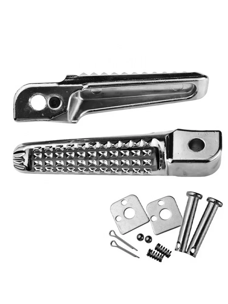 AliExpress HOMEFISH 1 Pair Motorcycle Foot Pegs Footrests Black Aluminum Alloy + Wear-Resistant Pedals Fit for Most Dirt Bike Moto Cruiser
