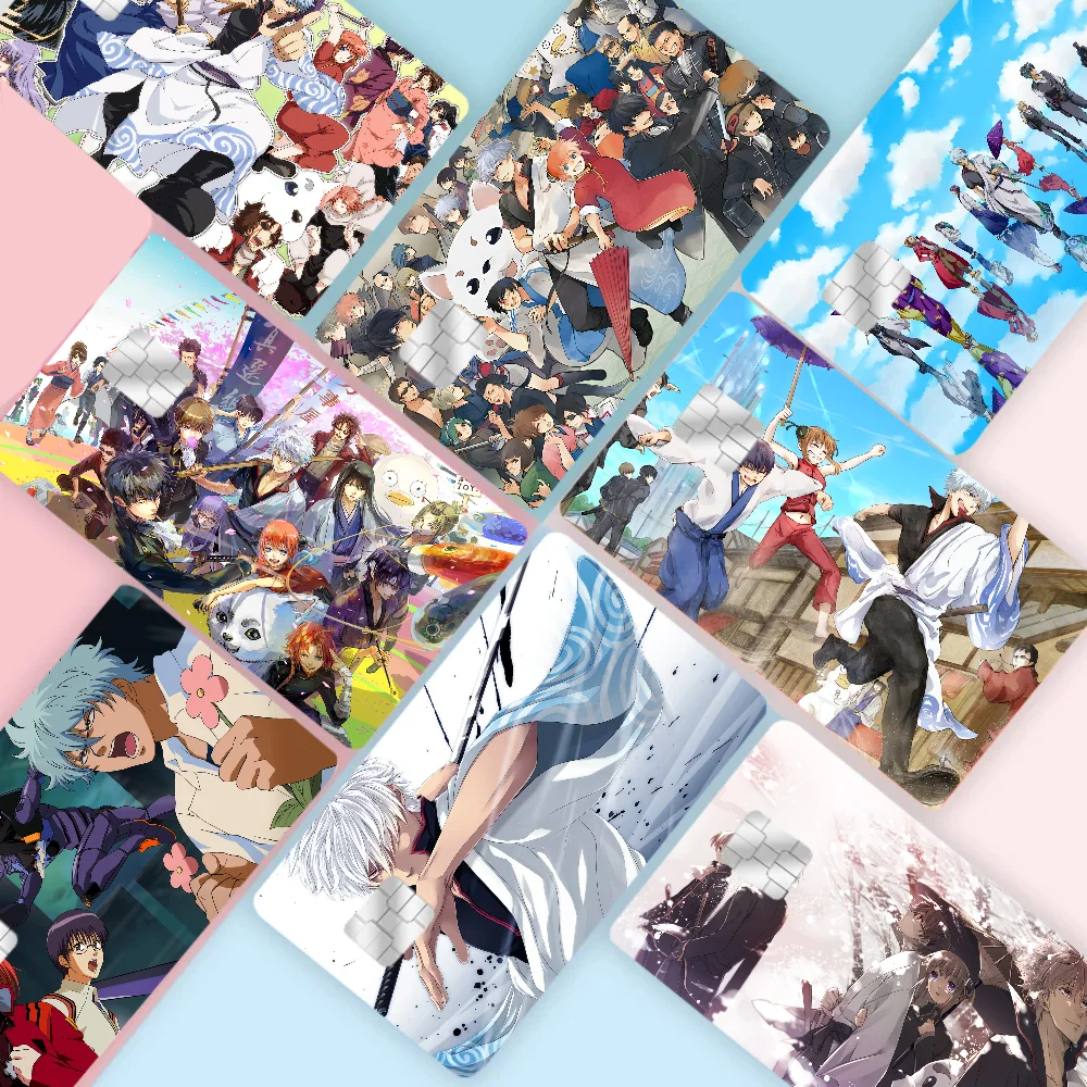 

Funny Manga Gintama Anime Cartoon Bear Skin Sticker Film Tape Case For Big Credit Debit Card Front Side