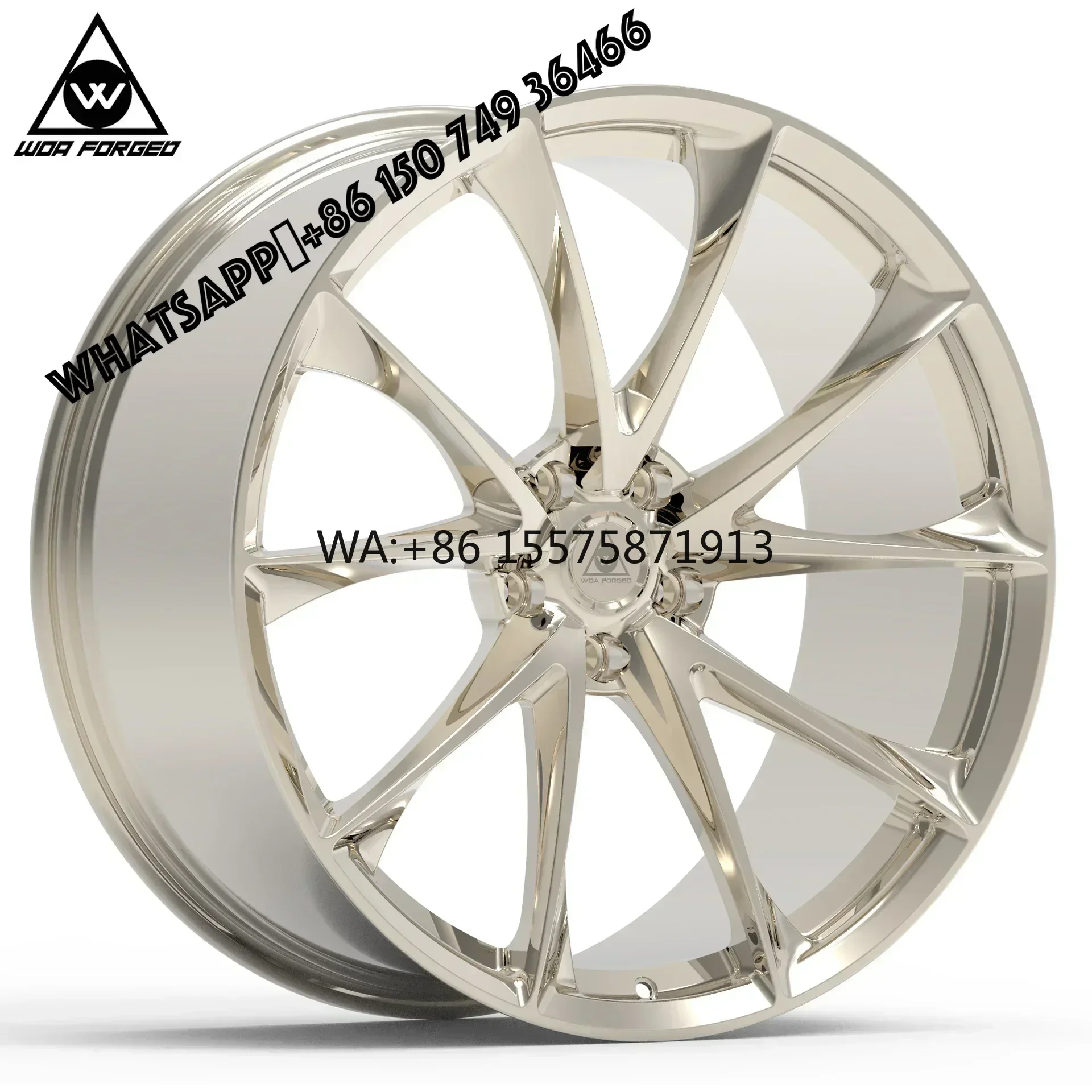 For 6061-T6 Global Sale Factory Price 17 18 19 20 21 22 Inch Passenger Car Frozen Gold clear Alloy Forged Wheels P204 5x112 5x11