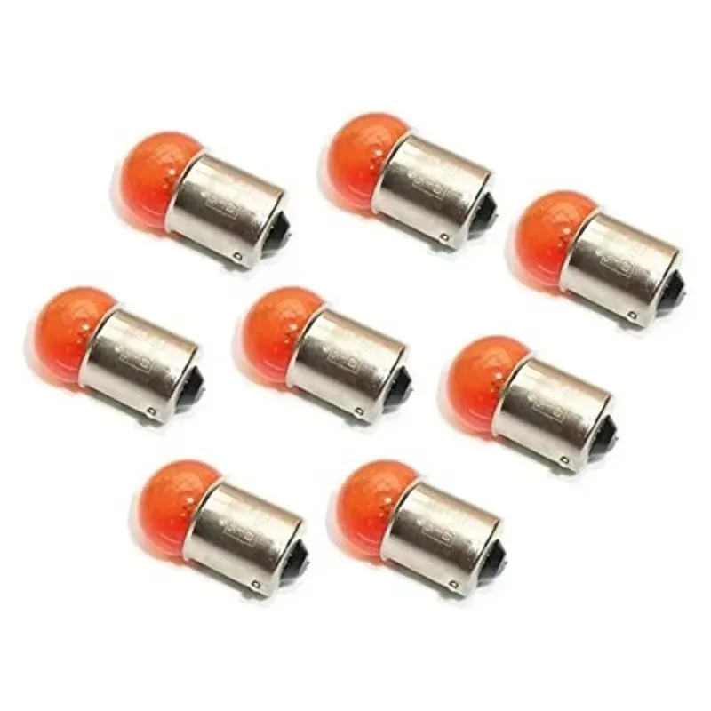 2025 nouveau 10 pièces pour BA15S 12V 10W moto remplacer lampe moteur ATV moto Scooter clignotants ampoule Orange