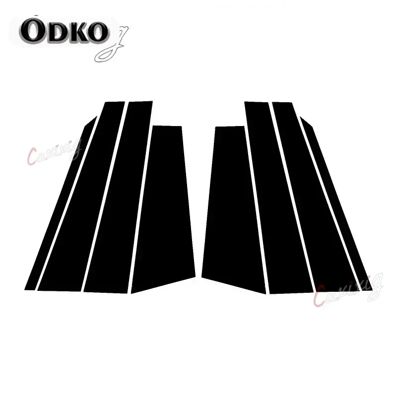 

New Arrival 8PCS Polished Pillar Posts Fit For Jeep Renegade 2015-2020 Window Trim Cover BC Column Sticker Chromium Styling