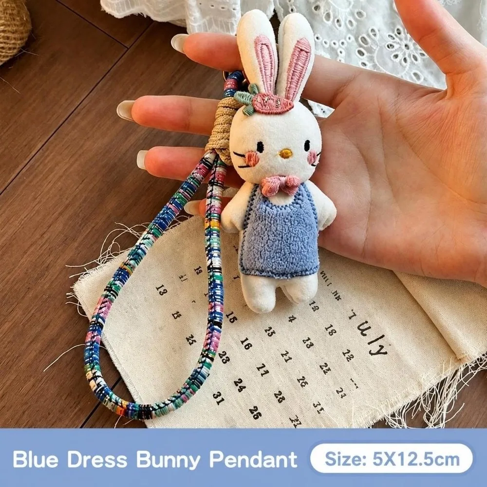 Cute Doll Cartoon Animal Keychain Portable Creative Bag Pendant Handmade Lucky Keyring for Women